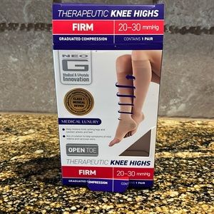 New Therapeutic 20-30 Open Toe Compression Knee Highs.